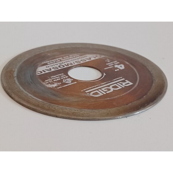 Ridgid Diamond Blade Glass/Mosaic Tile 4" Wet Cutting 5/8" Arbor Chip-Free GT40P - Picture 9 of 13